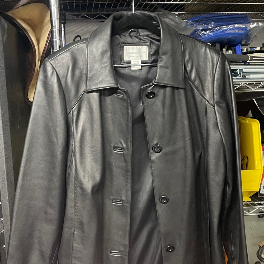 Worthington Sleek Black Leather Jacket